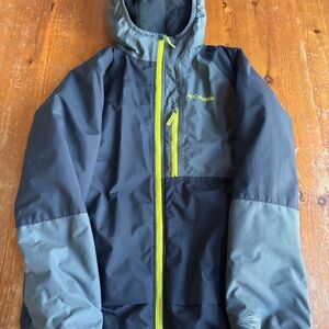 Columbia Black and Gray Hooded Jacket
